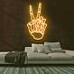 Skelett Victory Hand LED-Neonschild für Bar Club