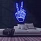Skelett Victory Hand LED-Neonschild für Bar Club