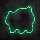 Videospielmonster Silhouette LED-Neonschild Gamingzimmer