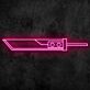 Fantasieschwert LED-Neonschild für Gamingzimmer und Bar