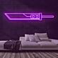 Fantasieschwert LED-Neonschild für Gamingzimmer und Bar