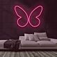 Schmetterling LED-Neonschild Wohnzimmer Kinderzimmer