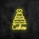 Cakes LED-Neonschild für Konditorei und Café