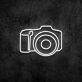 Fotokamera LED-Neonschild für Studio und Wohnzimmer