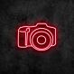 Fotokamera LED-Neonschild für Studio und Wohnzimmer