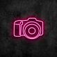 Fotokamera LED-Neonschild für Studio und Wohnzimmer