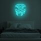 Tropfendes Doppel-C Logo LED-Neonschild Schlafzimmer Wohnzimmer