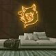 Anime Mädchen mit Katzenohren und Herzsymbol LED-Neonschild Gaming Zimmer