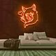 Anime Mädchen mit Katzenohren und Herzsymbol LED-Neonschild Gaming Zimmer