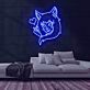 Anime Mädchen mit Katzenohren und Herzsymbol LED-Neonschild Gaming Zimmer