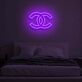 Doppeltes C Logo LED-Neonschild Schlafzimmer Wohnzimmer