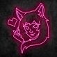 Anime Mädchen mit Katzenohren und Herzsymbol LED-Neonschild Gaming Zimmer