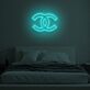 Doppeltes C Logo LED-Neonschild Schlafzimmer Wohnzimmer