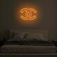 Doppeltes C Logo LED-Neonschild Schlafzimmer Wohnzimmer