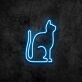 sitzende Katze LED-Neonschild für Wohnzimmer Café
