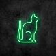sitzende Katze LED-Neonschild für Wohnzimmer Café