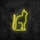 sitzende Katze LED-Neonschild für Wohnzimmer Café