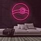Pokéball Symbol LED-Neonschild für Gaming Zimmer