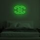 Doppeltes C Logo LED-Neonschild Schlafzimmer Wohnzimmer