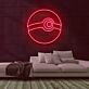 Pokéball Symbol LED-Neonschild für Gaming Zimmer
