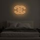 Doppeltes C Logo LED-Neonschild Schlafzimmer Wohnzimmer