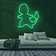 feuerähnliche Spielfigur Silhouette LED-Neonschild Gamingzimmer