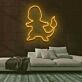 feuerähnliche Spielfigur Silhouette LED-Neonschild Gamingzimmer