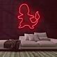 feuerähnliche Spielfigur Silhouette LED-Neonschild Gamingzimmer