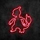 feuerspeiender Drache LED-Neonschild für Kinderzimmer und Gamingzimmer