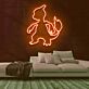 feuerspeiender Drache LED-Neonschild für Kinderzimmer und Gamingzimmer