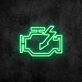 Motorkontrollsymbol mit Blitz LED-Neonschild Garage Werkstatt