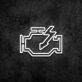 Motorkontrollsymbol mit Blitz LED-Neonschild Garage Werkstatt