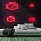 Motorkontrollsymbol mit Blitz LED-Neonschild Garage Werkstatt