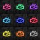 Motorkontrollsymbol mit Blitz LED-Neonschild Garage Werkstatt
