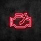 Motorkontrollsymbol mit Blitz LED-Neonschild Garage Werkstatt