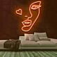 Herzform LED-Neonschild für Wohnzimmer Schlafzimmer