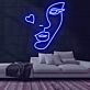 Herzform LED-Neonschild für Wohnzimmer Schlafzimmer