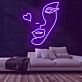 Herzform LED-Neonschild für Wohnzimmer Schlafzimmer
