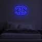 Doppeltes C Logo LED-Neonschild Schlafzimmer Wohnzimmer