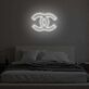 Doppeltes C Logo LED-Neonschild Schlafzimmer Wohnzimmer