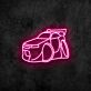 Sportwagen mit Heckspoiler LED-Neonschild für Gamingzimmer