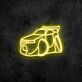 Sportwagen mit Heckspoiler LED-Neonschild für Gamingzimmer