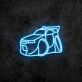 Sportwagen mit Heckspoiler LED-Neonschild für Gamingzimmer