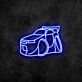 Sportwagen mit Heckspoiler LED-Neonschild für Gamingzimmer