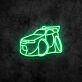 Sportwagen mit Heckspoiler LED-Neonschild für Gamingzimmer