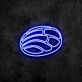 Concha-Gebäck als LED-Neonschild