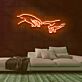 zwei sich berührende Hände LED-Neonschild Wohnzimmer Kunstgalerie