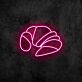 Croissant LED-Neonschild für Bäckerei Café