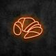 Croissant LED-Neonschild für Bäckerei Café