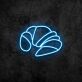 Croissant LED-Neonschild für Bäckerei Café